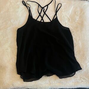 Mine Black Backless Camisole Top